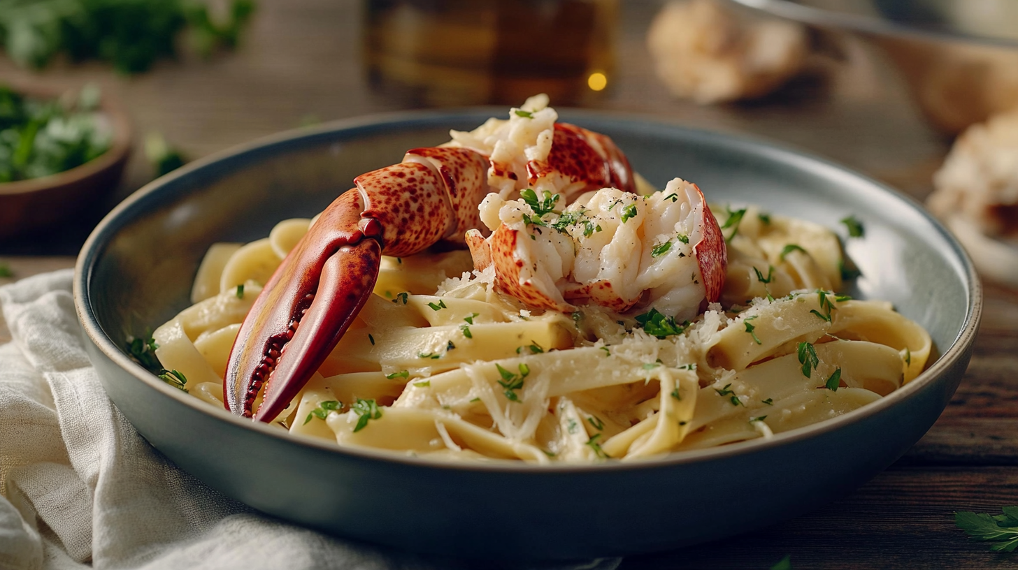 Lobster Pasta Recipe.