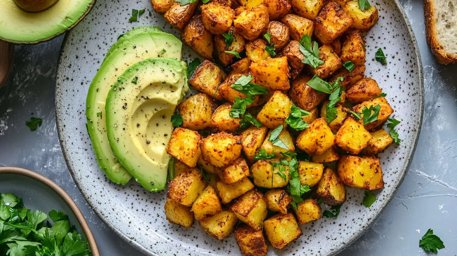 Air fryer breakfast potatoes – a one-pan crispy and healthy morning meal.