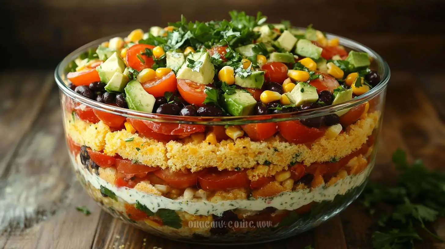 Healthy Cornbread Salad - Light, Fresh & Full of Flavor